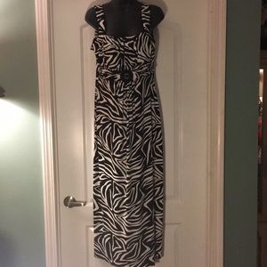 Maxi Zebra print Enfocus Dress